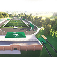 athletic facilities rendering