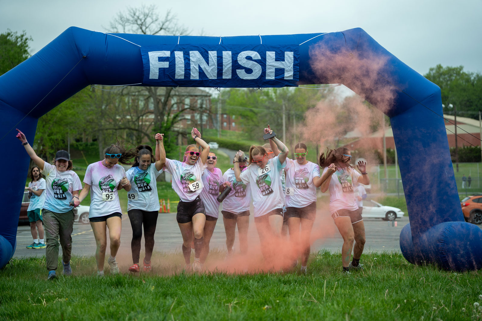 CMU students at color run